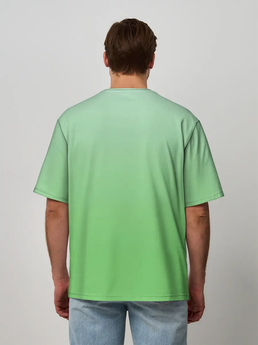 Мужская футболка оверсайз / Peacefull green