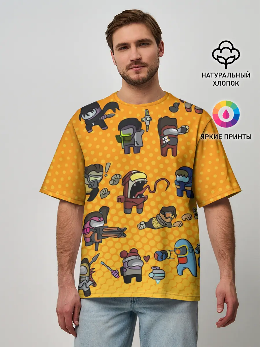 Мужская футболка оверсайз / Among Us