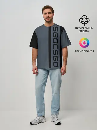 Мужская футболка оверсайз / CSGO