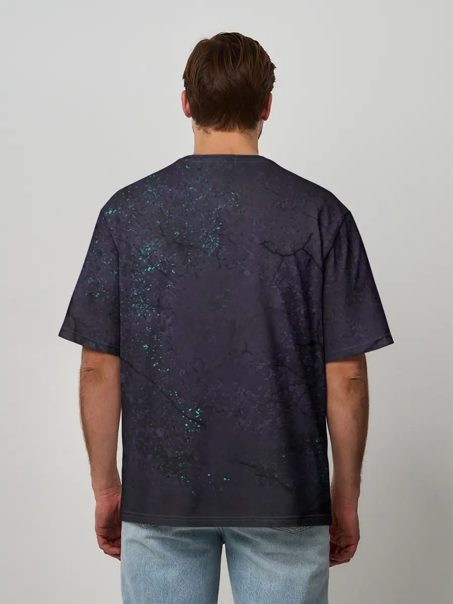 Мужская футболка оверсайз / Пиратский знак