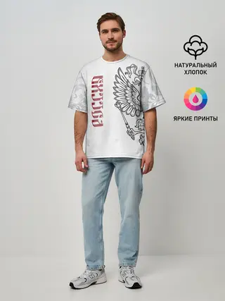 Мужская футболка оверсайз / Россия