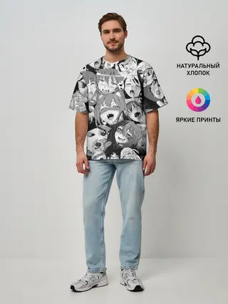 Мужская футболка оверсайз / СЕНПАЙ / SENPAI