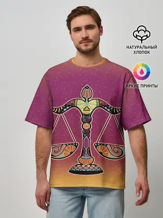 Мужская футболка оверсайз / Весы