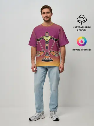 Мужская футболка оверсайз / Весы