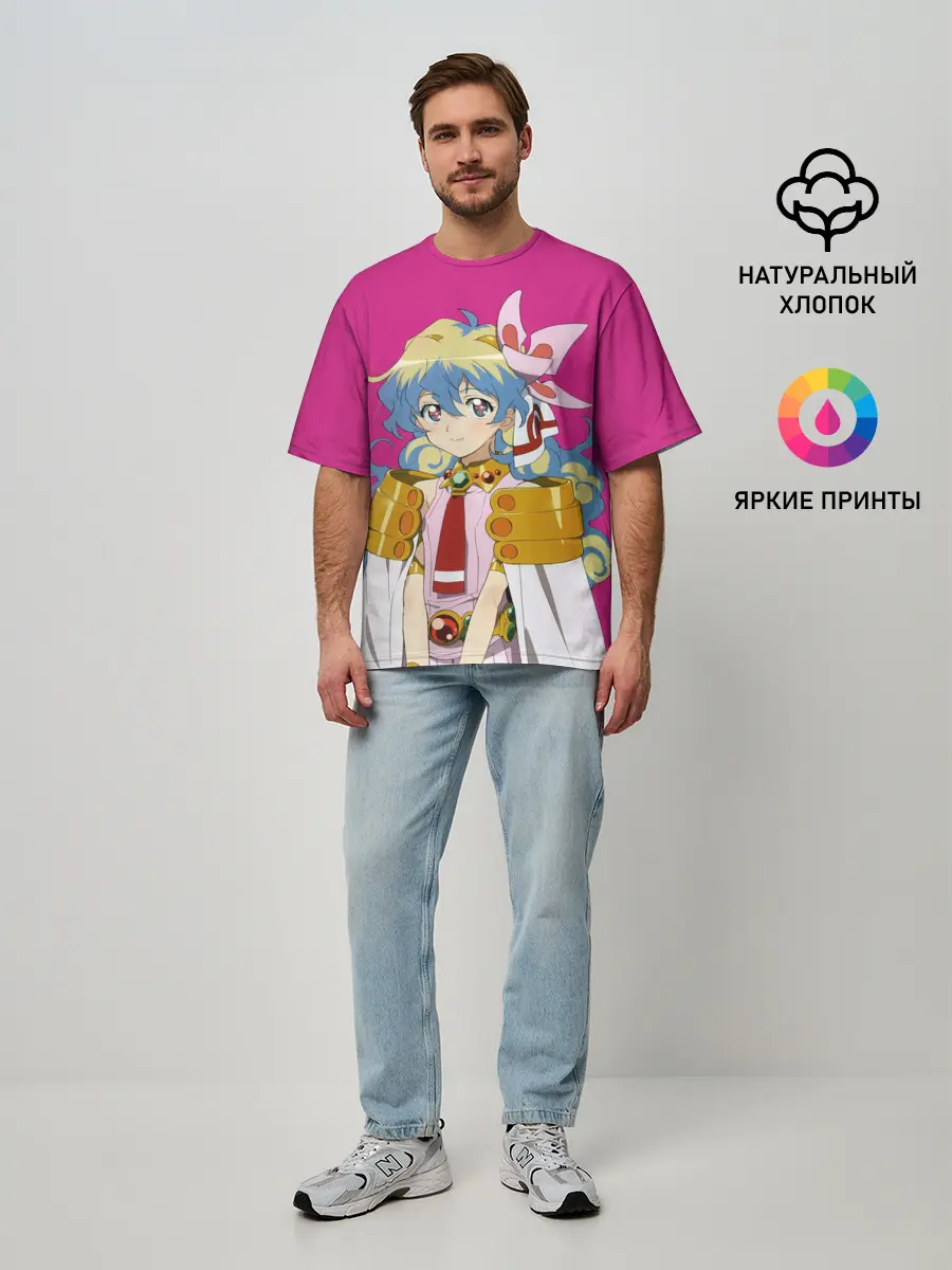 Мужская футболка оверсайз / Nia Teppelin