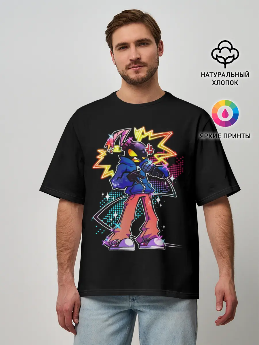 Мужская футболка оверсайз / FNF УИТТИ