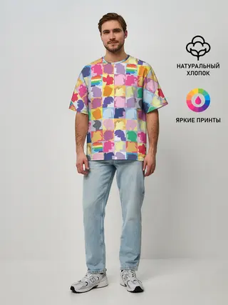 Мужская футболка оверсайз / Команда пони