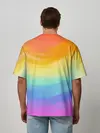 Мужская футболка оверсайз / РАДУЖНЫЕ ВОЛНЫ | RAINBOW WAVES