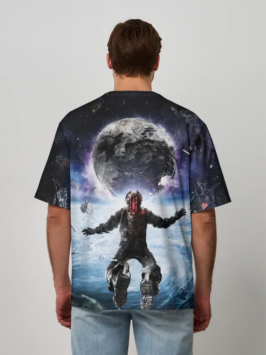 Мужская футболка оверсайз / Айзек в мертвом космосе