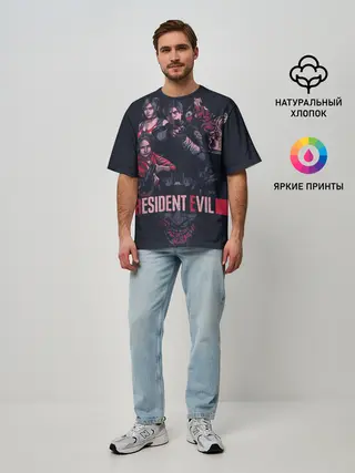 Мужская футболка оверсайз / Обитель зла