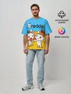 Мужская футболка оверсайз / REDDIT / РЕДДИТ / UPVOTE ART