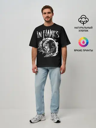 Мужская футболка оверсайз / In Flames