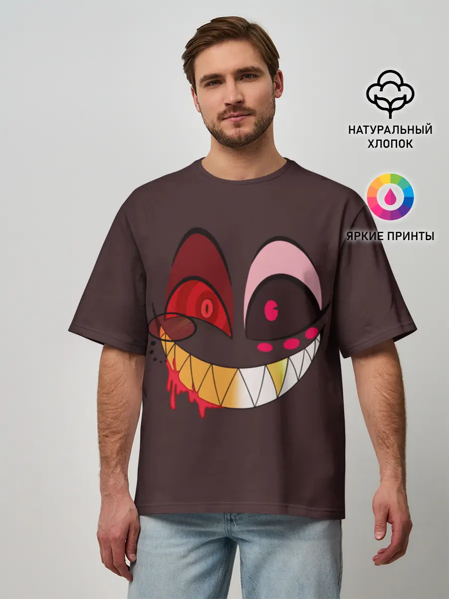 Мужская футболка оверсайз / Отель Хазбин