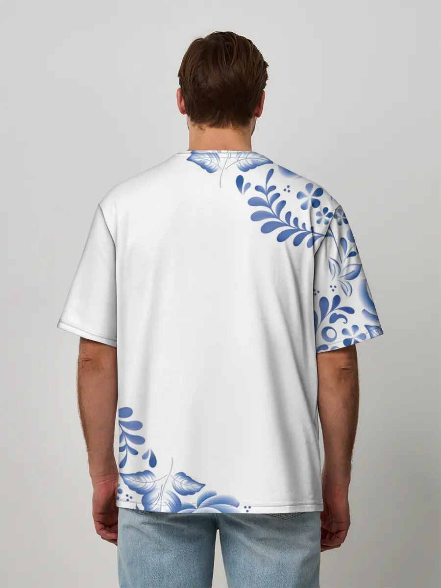 Мужская футболка оверсайз / 20 лет совместной жизни