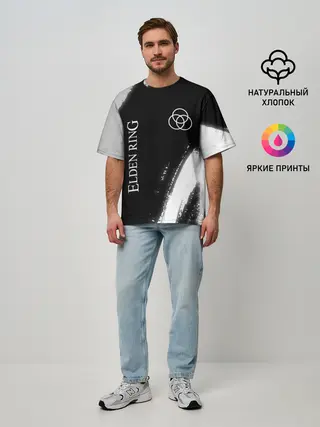 Мужская футболка оверсайз / Elden Ring - Brush