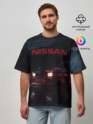 Мужская футболка оверсайз / NISSAN | НИССАН