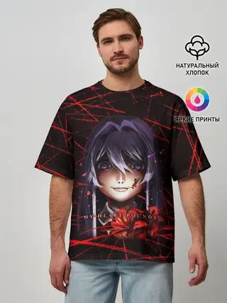 Мужская футболка оверсайз / Doki Doki Literature Club Юри