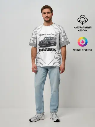 Мужская футболка оверсайз / MERCEDES | BRABUS
