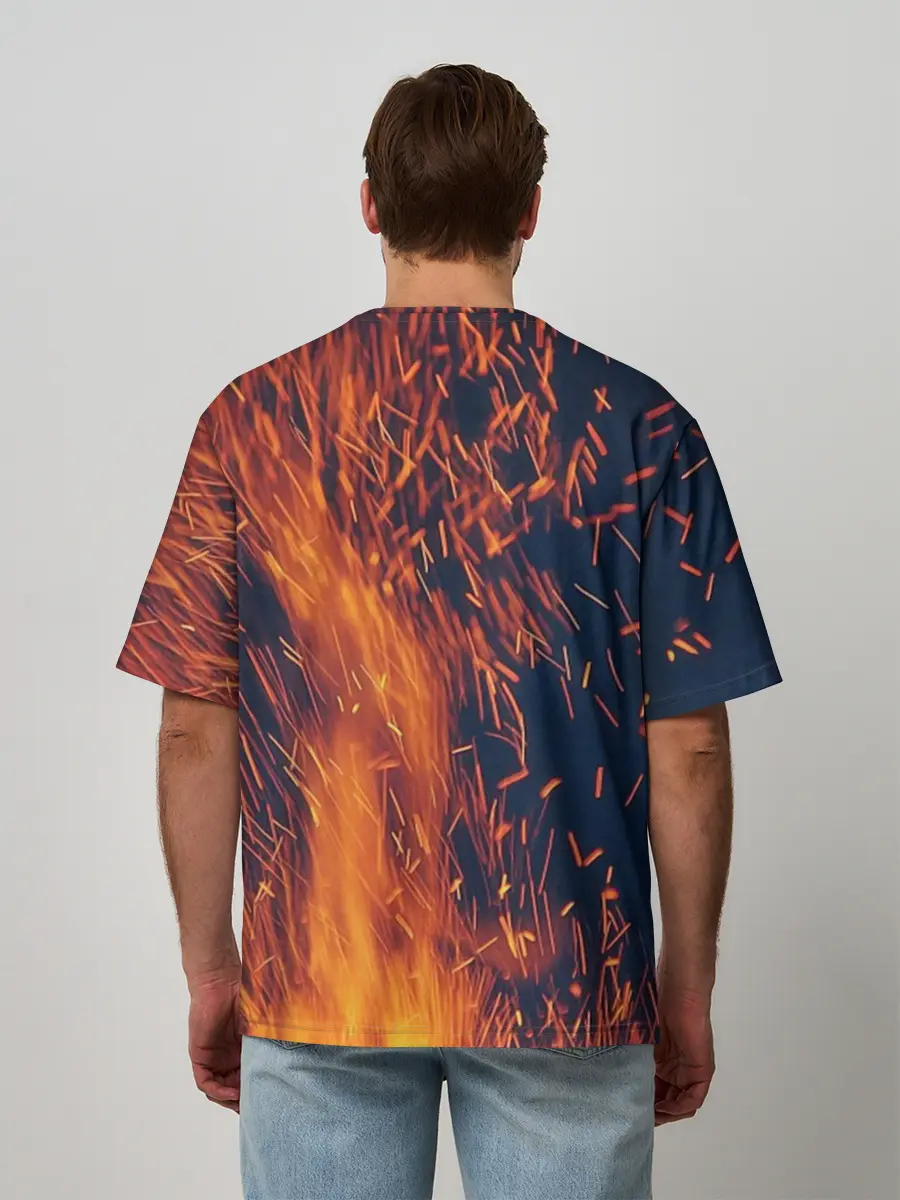 Мужская футболка оверсайз / Sparks Rust