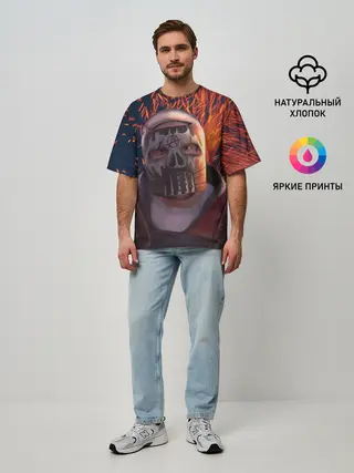 Мужская футболка оверсайз / Sparks Rust