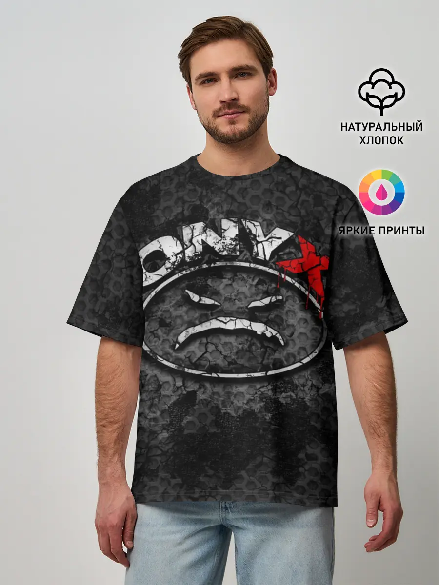 Мужская футболка оверсайз / Onyx