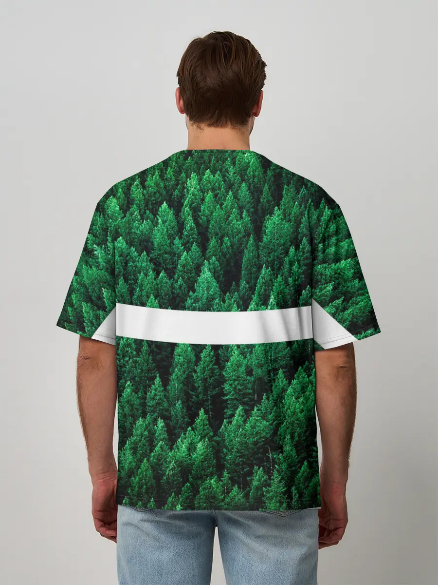 Мужская футболка оверсайз / Сибирь