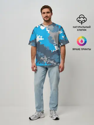 Мужская футболка оверсайз / Камуфляж