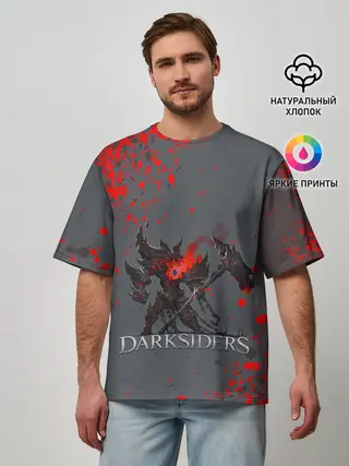 Мужская футболка оверсайз / Darksiders | Гнев Войны
