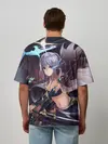 Мужская футболка оверсайз / ФЭНТЕЗИ АНИМЕ-ВОИТЕЛЬНИЦА