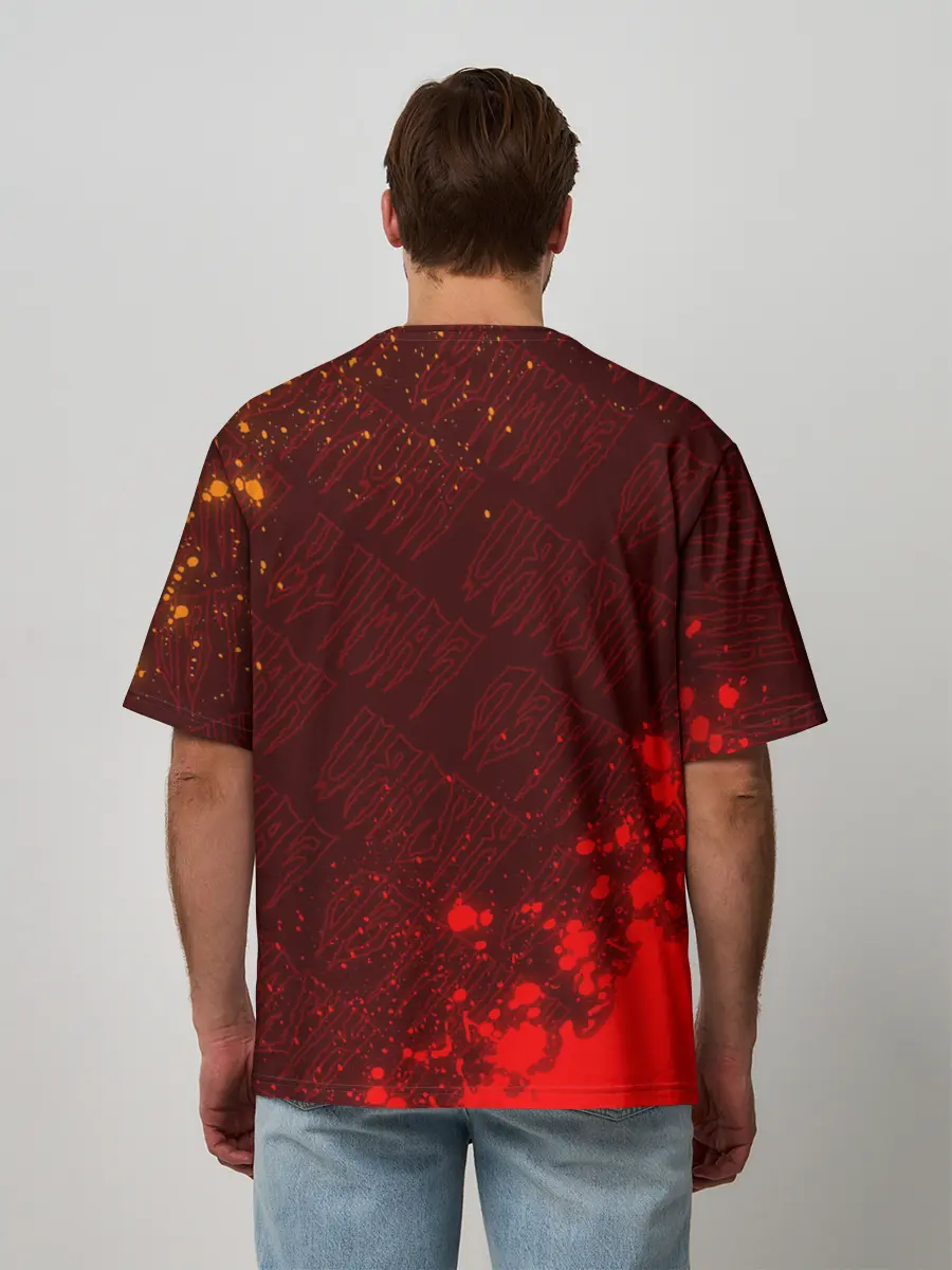 Мужская футболка оверсайз / KIZARU / КИЗАРУ