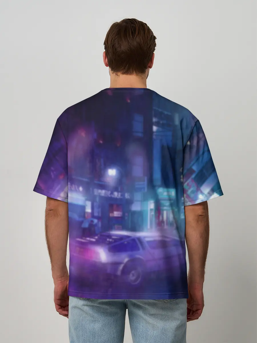 Мужская футболка оверсайз / Cyberpunk 2077