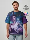 Мужская футболка оверсайз / Cyberpunk 2077