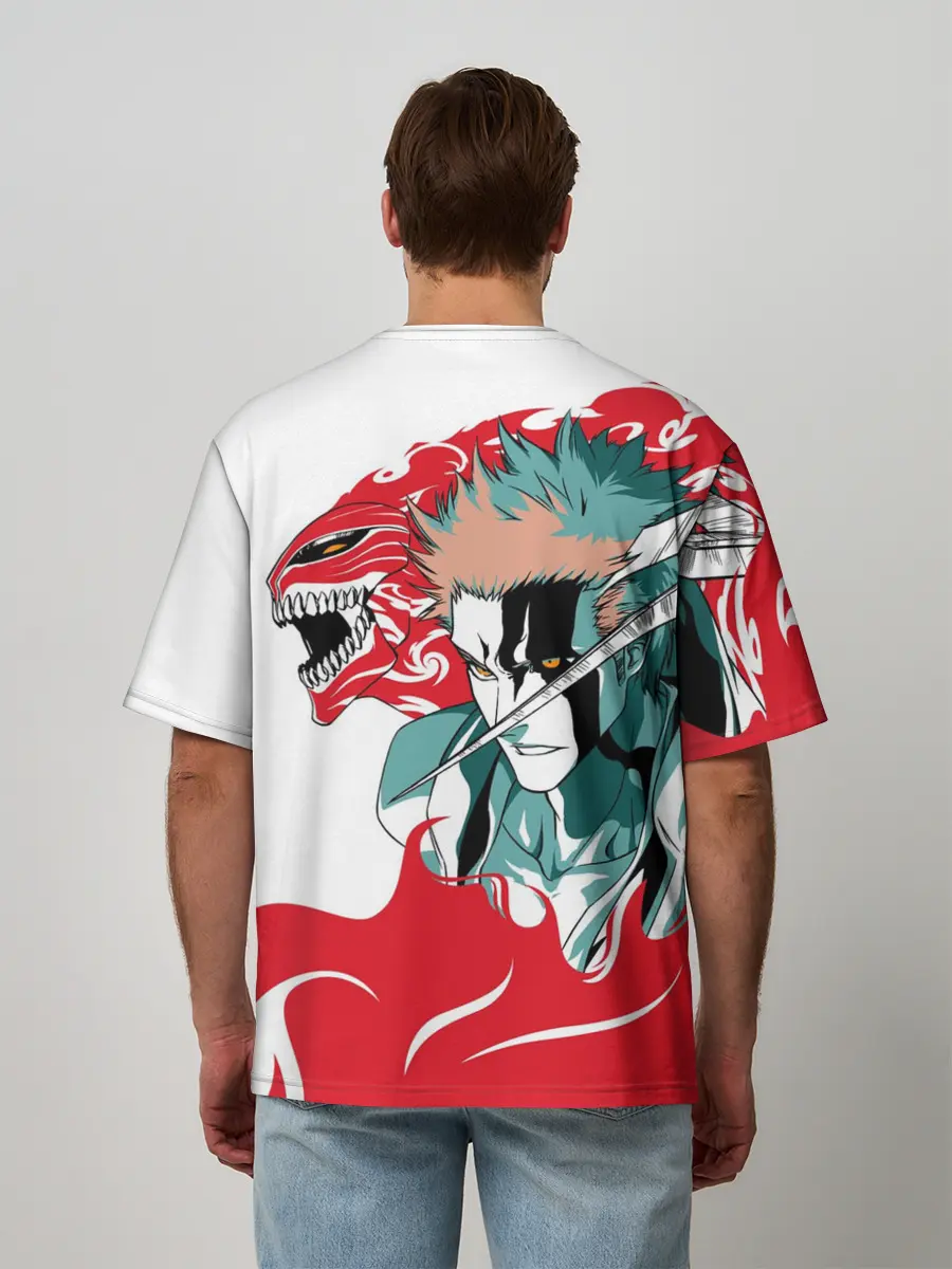 Мужская футболка оверсайз / ИЧИГО ДЕМОН | BLEACH | БЛИЧ
