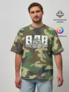 Мужская футболка оверсайз / ВДВ камуфляж