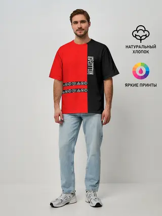 Мужская футболка оверсайз / led zeppelin