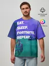 Мужская футболка оверсайз / Fortnite Repeat