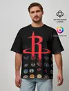 Мужская футболка оверсайз / Houston Rockets