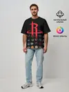 Мужская футболка оверсайз / Houston Rockets