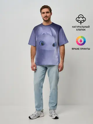 Мужская футболка оверсайз / Как приручить дракона