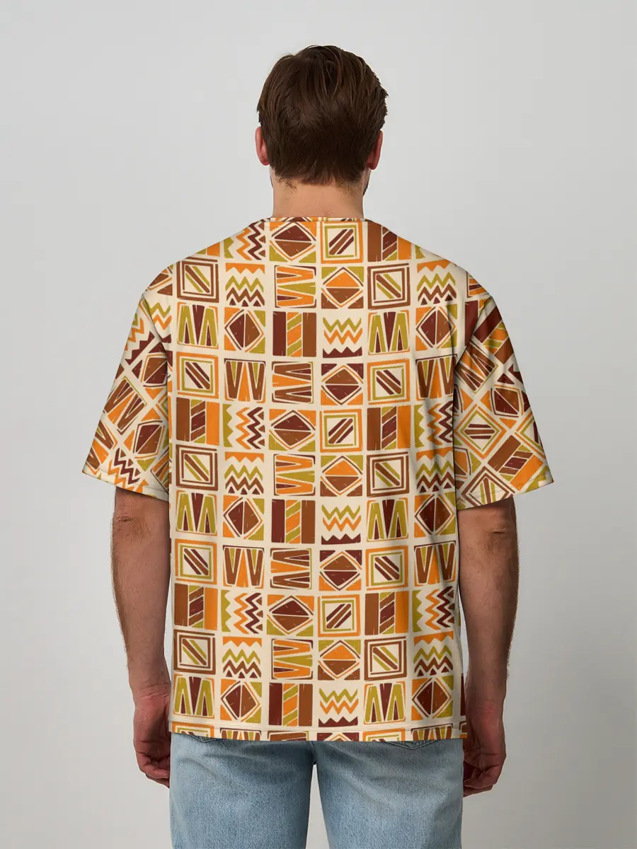 Мужская футболка оверсайз / АЛОХА ГАВАЙИ, ALOHA, SUMMER