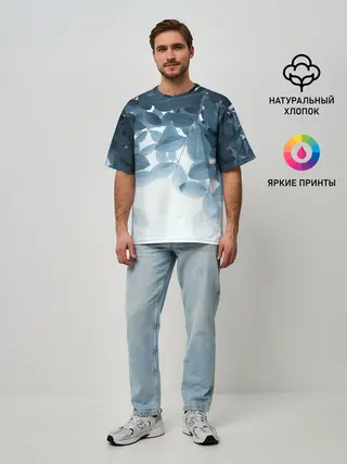 Мужская футболка оверсайз / Тропики