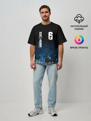 Мужская футболка оверсайз / RAINBOW SIX SIEGE