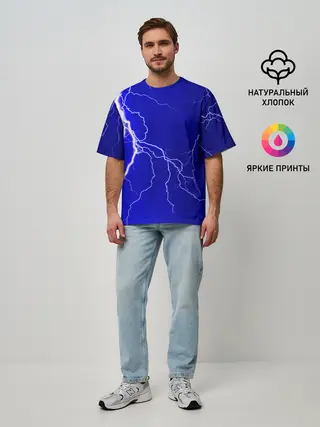Мужская футболка оверсайз / Гроза