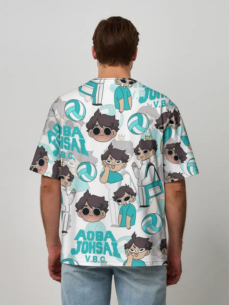 Мужская футболка оверсайз / ТООРУ ОЙКАВА / OIKAWA TORU