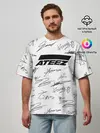 Мужская футболка оверсайз / ATEEZ АВТОГРАФЫ
