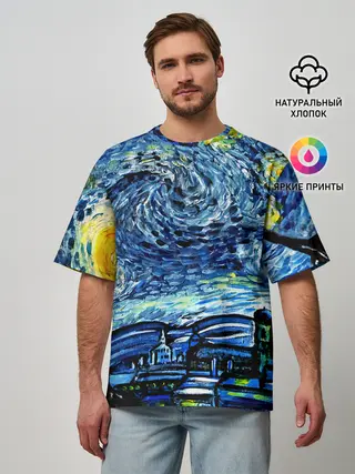 Мужская футболка оверсайз / ВАНГОГ