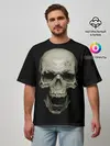 Мужская футболка оверсайз / SKULL