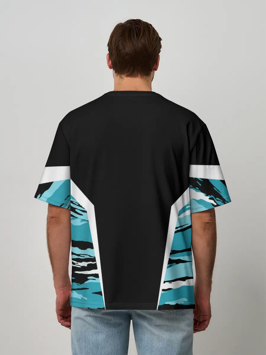 Мужская футболка оверсайз / ВВС России Камуфляж