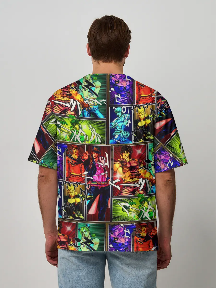 Мужская футболка оверсайз / Джоджо пендлетон хамон паттерн