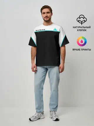 Мужская футболка оверсайз / Detroit RK900